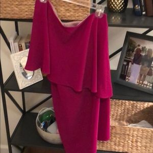 Never worn! Magenta off the shoulder dress